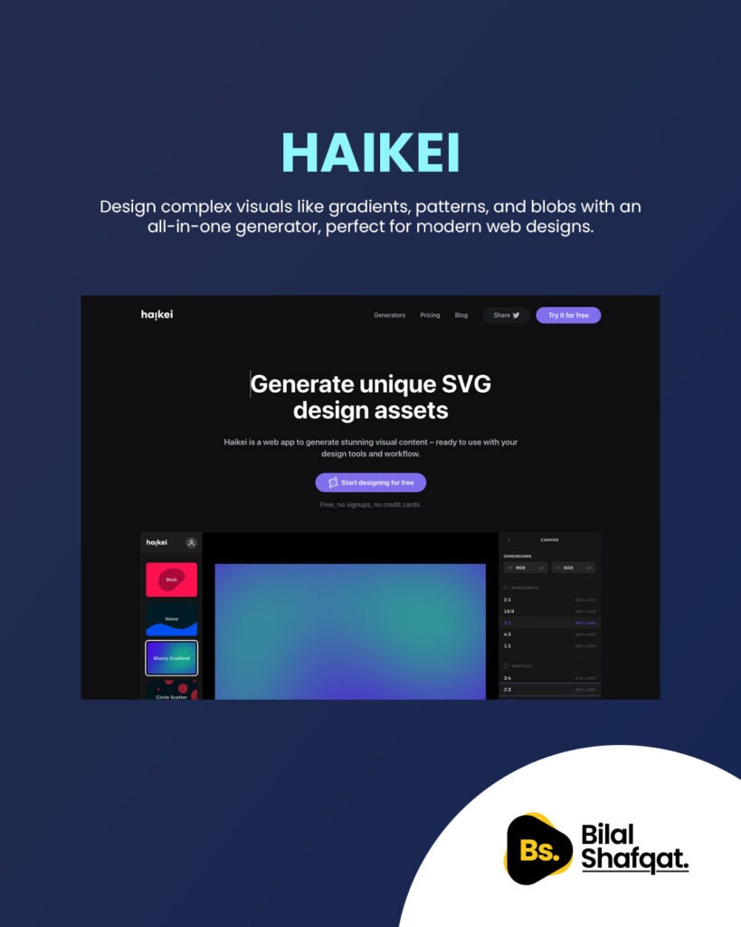 Haikei: Create Stunning Gradients and Patterns bilal shafqat