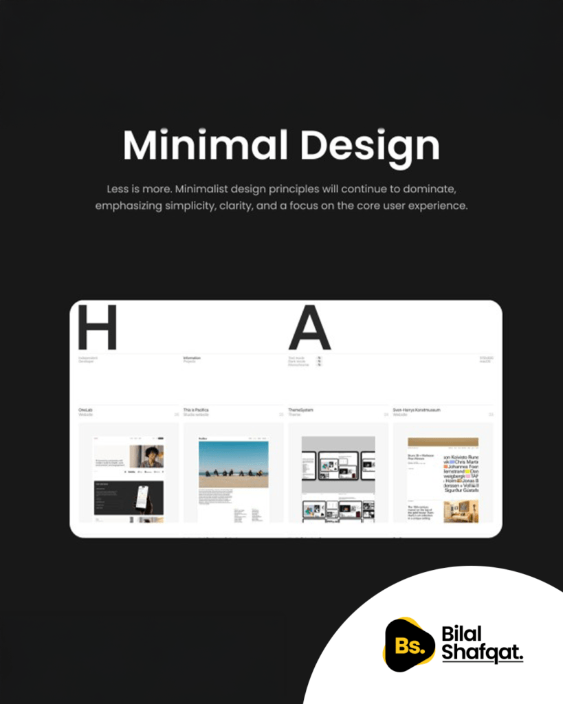 Minimalism Less is More bilal shafqat