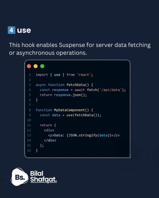 use bilal shafqat react 19 hook