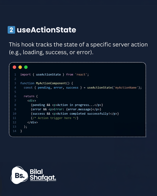 useActionState bilal shafqat