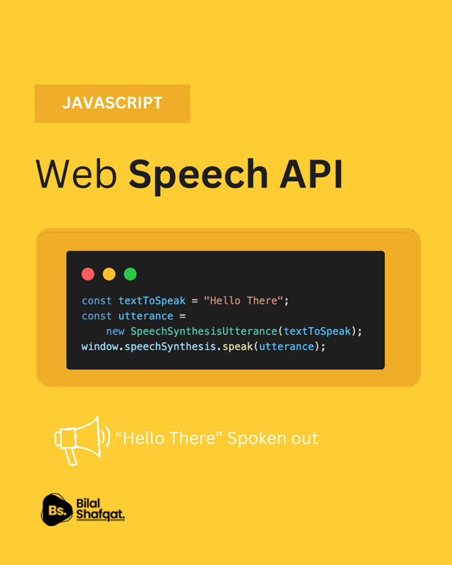 web speech api