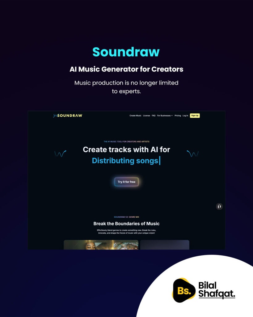 6 Soundraw - AI Music Generator for Creators bilal shafqat