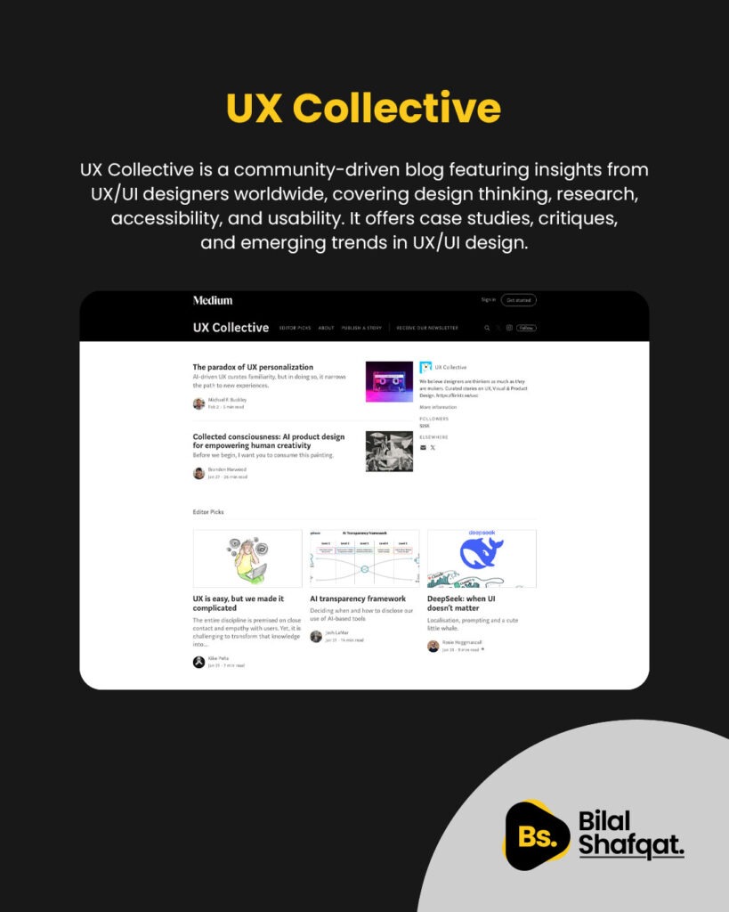 UX Collective bilal shafqat