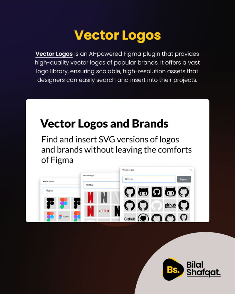 Vector Logos ai powered figma plugin bilal shafqat