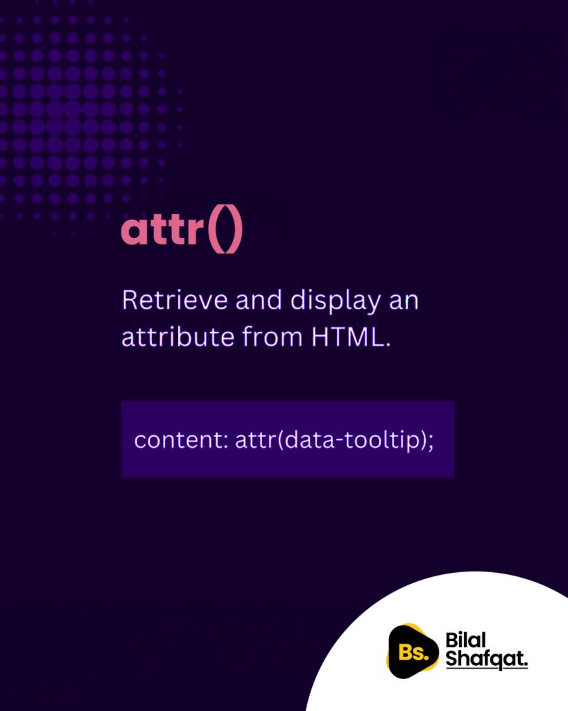 attr() the ultimate css cheat sheet bilalshafqat