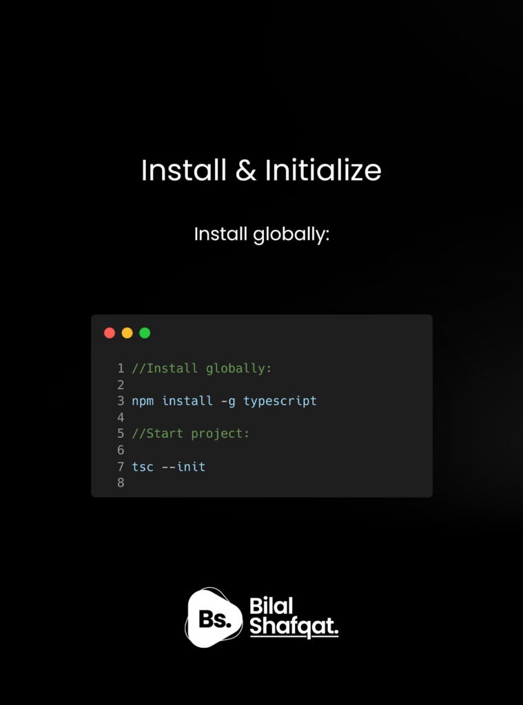 Install TypeScript bilal shafqat
